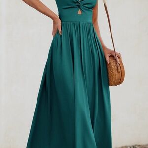 Aqua Maxi Dress